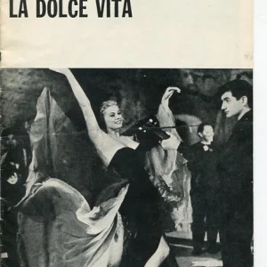 Marcello Mastroianni Yvonee Furneaux Anita Ekberg La Dolce Vita 1961 Playbill