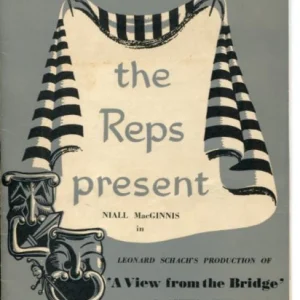 Niall MacGinnis Arthur Miller A View From The Bridge Rare South Africia Playbill