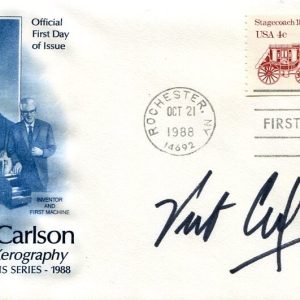Vint Cerf Father of the Internet TCP/IP Inventor Royal Society Signed Autograph