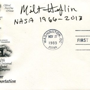 Milt Heflin NASA First Chief Flight Director Hubble Repair Signed Autograph FDC