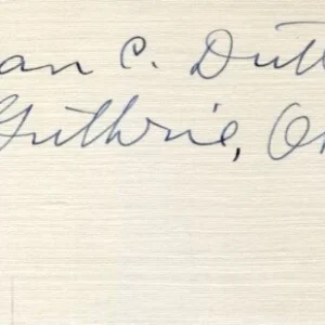 Dean C. Dutton Oklahoma History Author Quest and Conquests Signed Autograph