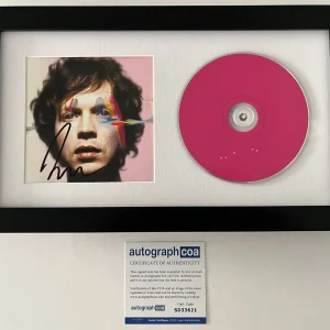 BECK HANSEN SIGNED AUTOGRAPH SEA CHANGE FRAMED & MATTED CD w/PROOF & ACOA COA