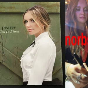 CARLY PEARCE SIGNED 29 WRITTEN IN STONE VINYL w/EXACT VIDEO PROOF & BECKETT COA
