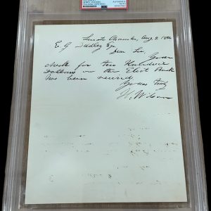 Henry Wilson Ulysses S. Grant US Vice President Signed Autograph PSA DNA Slab