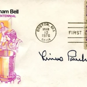 Linus Pauling Nobel Prize Chemistry Peace Molecular Biology Signed Autograph FDC