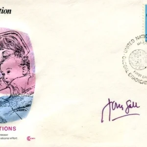 Jonas Salk Inventor of Polio Vaccine Virologist Researcher Signed Autograph FDC