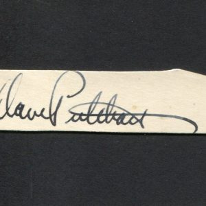 Dave Pritchard Puppeteer Tony Sarg Marionettes Assistant Rare Signed Autograph