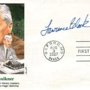 Lawrence Block Famous Mystery Author Signed Autograph FDC