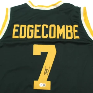 V.J. Edgecombe VJ Signed Baylor Bears XL Custom Jersey W/Beckett COA BS22747
