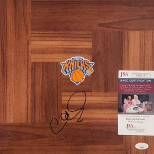 Allan Houston Signed Floorboard w/ JSA COA #AT63433 NY New York Knicks