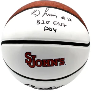 RJ Luis JR. St. John's Red Storm Signed Logo Basketball W/Beckett COA BQ83849