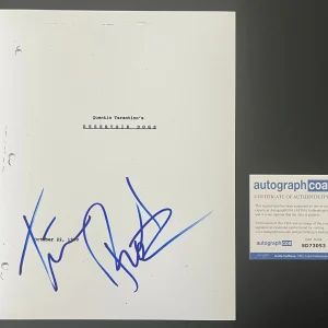 TIM ROTH SIGNED AUTOGRAPH RESERVOIR DOGS FULL MOVIE SCRIPT w/PROOF & COA