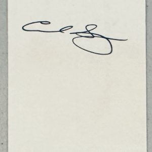 Carl Sagan Autographed Signed 3x4 Card Beckett BAS Cert Astronomer Cosmos