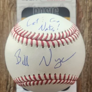 Bill Nye Signed Official MLB Baseball JSA COA Science Guy Washington Nationals 1