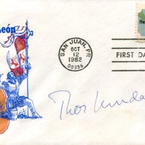 Thor Heyerdahl Kon-Tiki Expedition Adventurer Anthropologist Signed Autograph