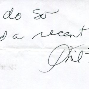 Philip Zimbardo Stanford Prison Experiment Psychologist Rare Signed Autograph