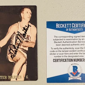 Slater Martin Signed Autographed 1993 Action Packed Card #23 Beckett BAS Cert