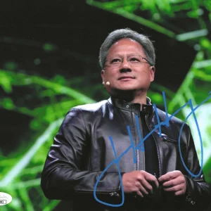Jensen Huang Signed 8x10 Photo w/ JSA COA #CB78983 Nvidia Founder CEO