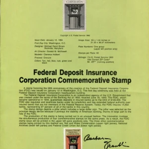 Barbara Franklin US Secretary of Commerce Signed Autograph FDC Sheet