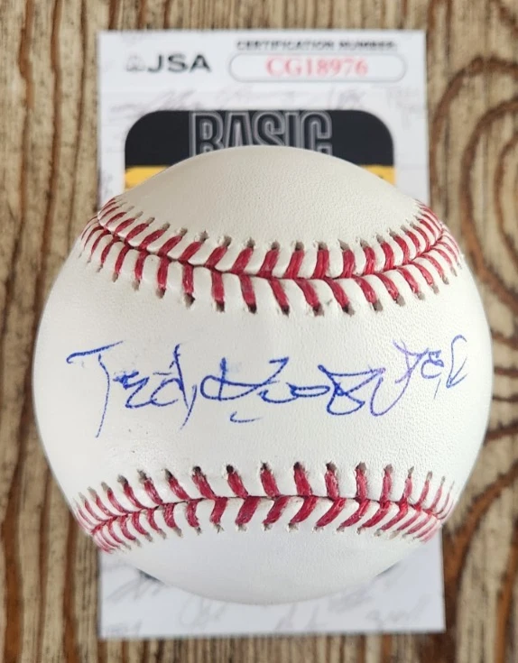 Ted Koppel Signed OMLB Baseball w/ JSA COA #CG18976 ABC News Nightline