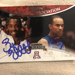 Sean Elliott & Jerryd Bayless Signed Trading Card Autographed Arizona Wildcats