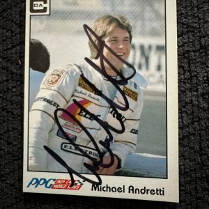 Signed Trading Card Indy 500 Car Michael Andretti Autographed RC