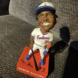Razor Shines Indianapolis Indians Signed Talking BOBBLEHEAD NIB 2024 Rare 1:1000