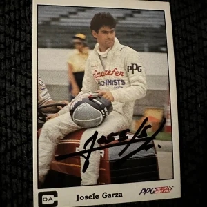 Signed Trading Card Indy 500 Car Indianapolis Josele Garza Autographed