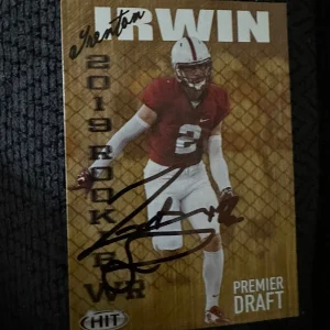 Trenton Irwin Signed Trading Card Autographed Cincinnati Bengals