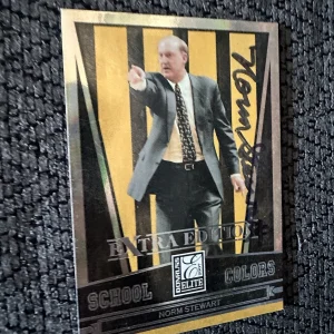 Norm Stewart Signed Trading Card Autographed NCAA Basketball Coach