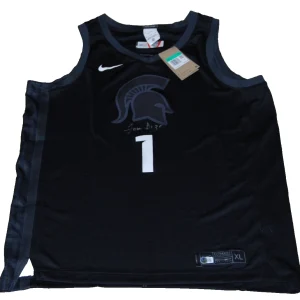 TOM IZZO signed (MICHIGAN STATE SPARTANS) NIKE basketball jersey BECKETT BP89956
