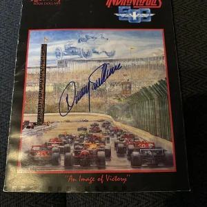 1985 Indy 500 Program Signed By Winner Danny Sullivan Autographed