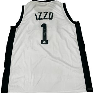 TOM IZZO signed (MICHIGAN STATE SPARTANS) #1 basketball jersey PSA/DNA AO79811