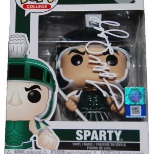 TOM IZZO signed (MICHIGAN STATE SPARTANS) Sparty #04 Funko Pop BECKETT BR32946