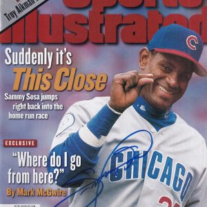 SAMMY SOSA signed (CHICAGO CUBS) Sports Illustrated magazine BECKETT BAS BR00324
