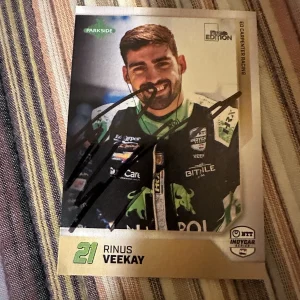 2025 Parkside First Edition Indy Car Trading Card 500 Rinus Veekay Signed