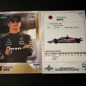 2025 Parkside First Edition Indy Car Trading Card 500 Takuma Sato Signed