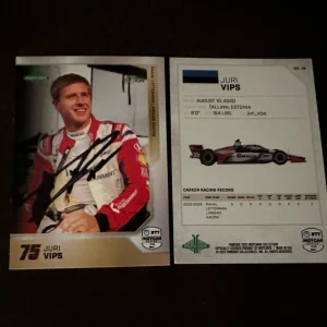 2025 Parkside First Edition Indy Car Trading Card 500 Juri Vips Signed