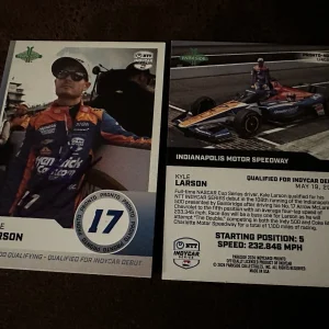 2024 Parkside Pronto Indy Car First Trading Card 500 Signed Kyle Larson RC Indy