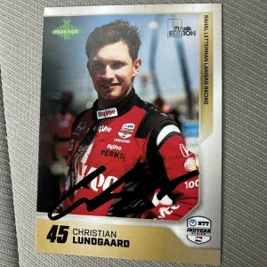 2025 Parkside First Edition Indy Car Trading Card 500 Christian Lundgaard Signed