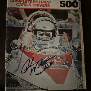 1979 Indy 500 Program Signed By Winner Rick Mears Autographed