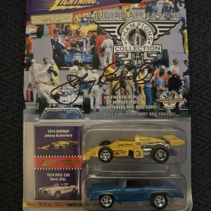 Indianapolis 500 1:64 DieCast Signed Johnny Rutherford Indy 1974 Winning Car
