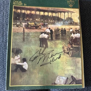 1991 Indy 500 Program Signed By Winner Rick Mears Autographed
