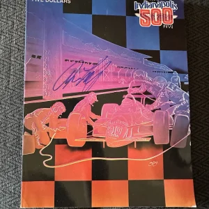1990 Indy 500 Program Signed By Winner Arie Luyendyk Autographed Indianapolis