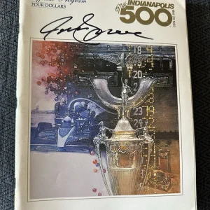 1983 Indy 500 Program Signed By Winner Tom Sneva Autographed