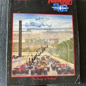 1985 Indy 500 Program Signed By Winner Danny Sullivan Autographed Rough Cover