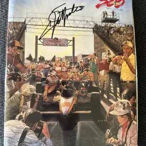 1989 Indy 500 Program Signed Winner Emerson Fittipaldi Auto Indianapolis Smeared