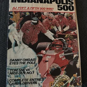 1978 Indy 500 Program Winner Al Unser Indianapolis Used Condition AJ Foyt
