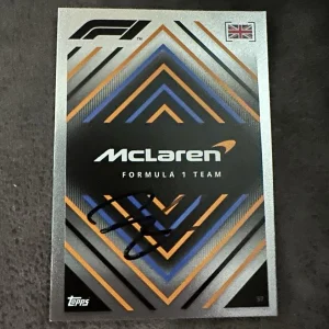 Signed Trading Card Indy 500 Car Indianapolis Zak Brown McLaren Formula 1 One