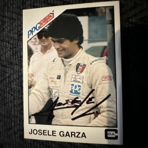 Signed Trading Card Indy 500 Car Indianapolis Josele Garza Autographed